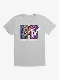 MTV Rainbow Cheetah Logo T-Shirt