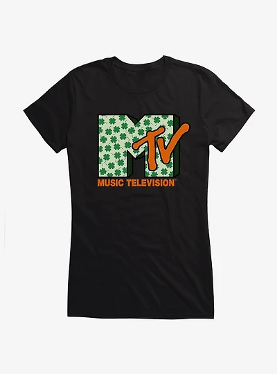 MTV Four Leaf Clover Logo Girls T-Shirt