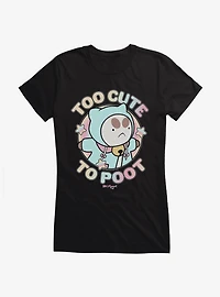 Bee And Puppycat Too Cute To Poot Girls T-Shirt