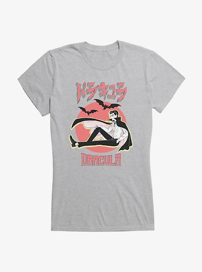 Universal Anime Monsters Dracula Portrait Girls T-Shirt