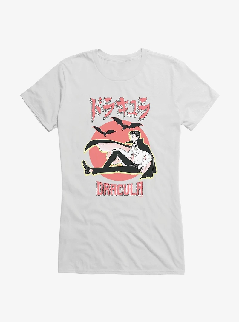 Universal Anime Monsters Dracula Portrait Girls T-Shirt