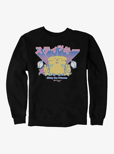 Bee And Puppycat Sticky The Princess Sweatshirt