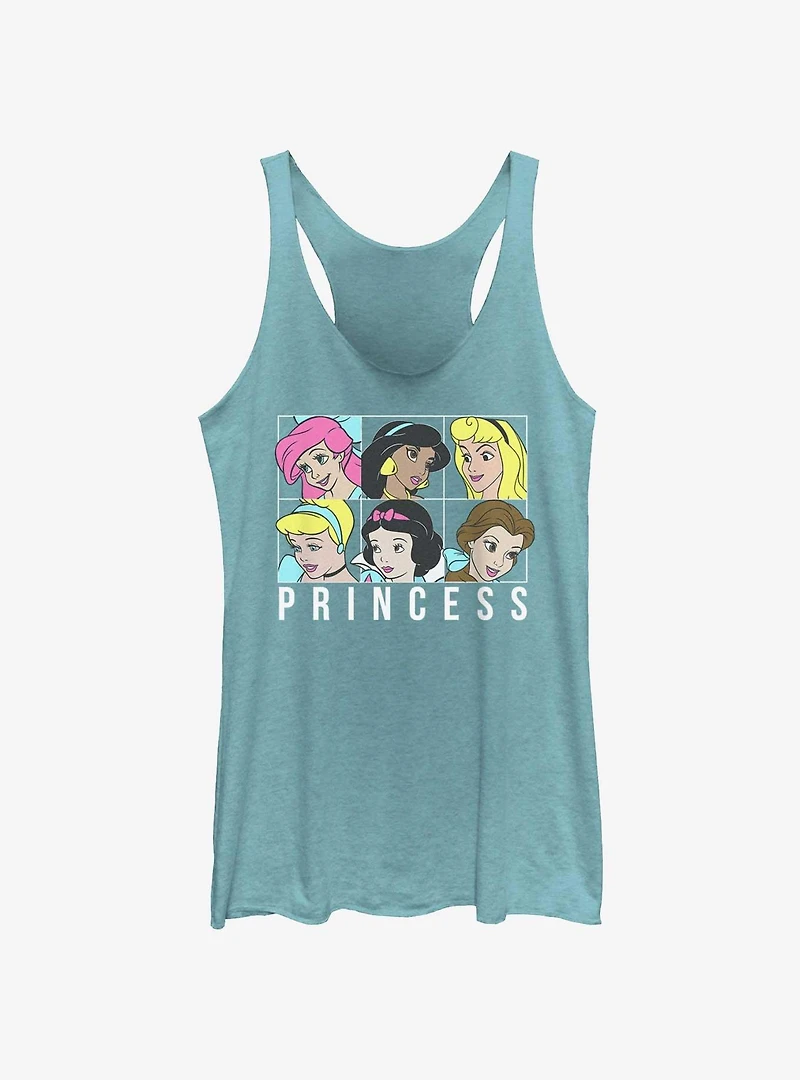 Disney Princess Squares Womens Tank Top