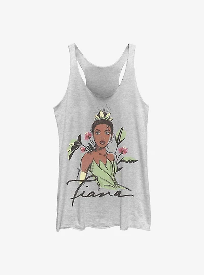Disney Princess And The Frog Tiana Sketch Womens Tank Top
