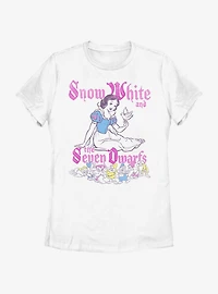 Disney Snow White And The Seven Dwarfs Pop Art Womens T-Shirt