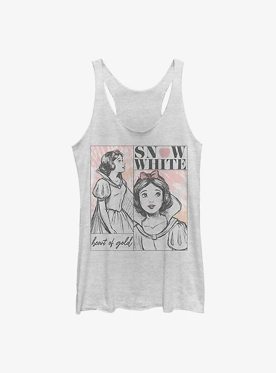 Disney Snow White And The Seven Dwarfs Heart Of Gold Sketch Womens Tank Top