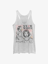Disney Snow White And The Seven Dwarfs Heart Of Gold Sketch Womens Tank Top