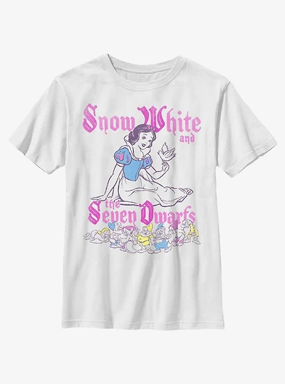 Disney Snow White And The Seven Dwarfs Pop Art Youth T-Shirt
