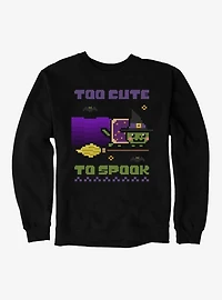 Nyan Cat Too Cute To Spook Sweatshirt