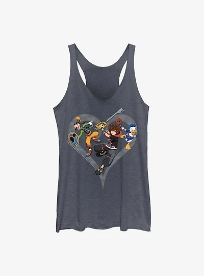 Disney Kingdom Hearts Sora Goofy Donald Girls Tank