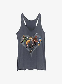 Disney Kingdom Hearts Sora Goofy Donald Girls Tank