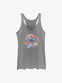 Disney Lilo & Stitch Floral Stitch Girls Tank