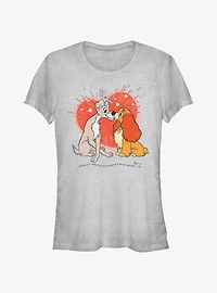 Disney Lady and the Tramp Bella Notte Lovers Girls T-Shirt