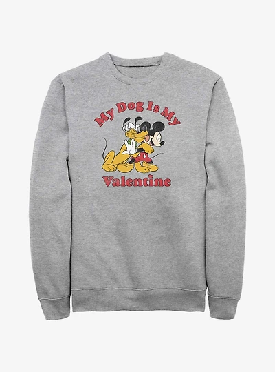 Disney Mickey Mouse & Pluto Love My Dog Sweatshirt