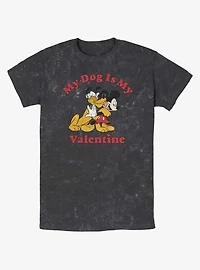 Disney Mickey Mouse & Pluto Love My Dog Mineral Wash T-Shirt