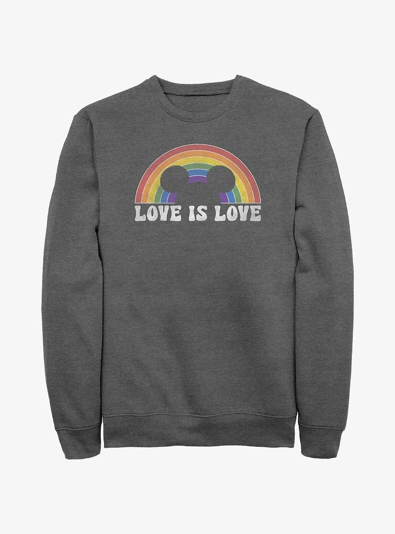 Disney Mickey Mouse Love Is Sweatshirt