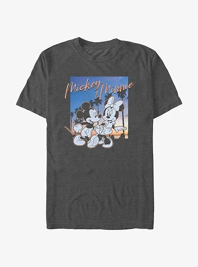 Disney Mickey Mouse & Minnie Sunset Couple T-Shirt