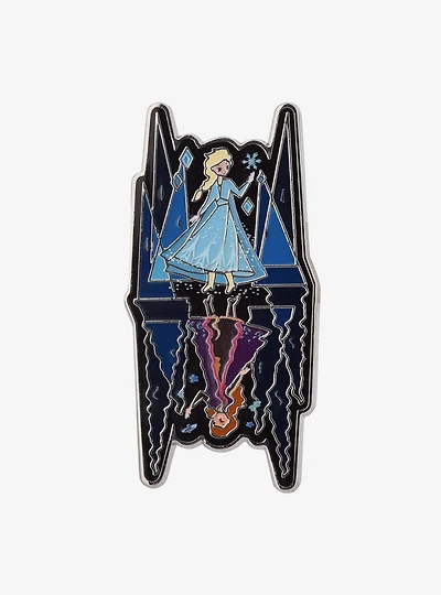 Disney 100 Frozen Anna & Elsa Reflection Enamel Pin - BoxLunch Exclusive