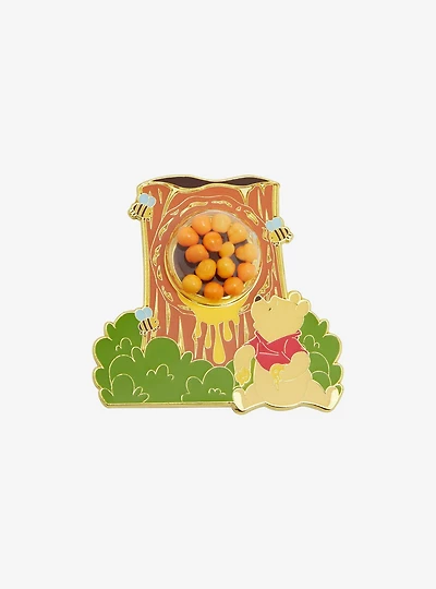 Loungefly Disney Winnie the Pooh Tree Stump Dome Enamel Pin - BoxLunch Exclusive
