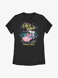 Disney Lilo & Stitch Aloha From Hawaiian Islands Womens T-Shirt