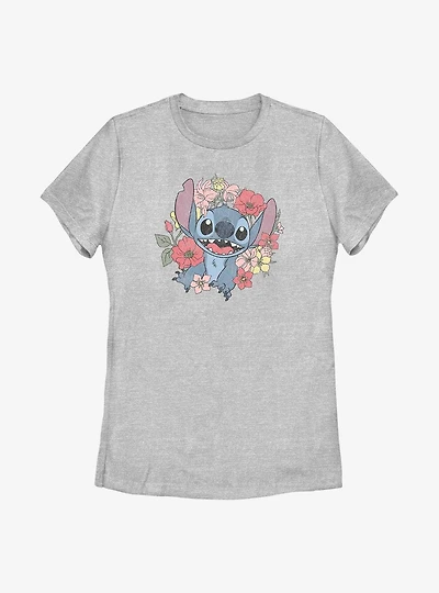 Disney Lilo & Stitch Floral Womens T-Shirt