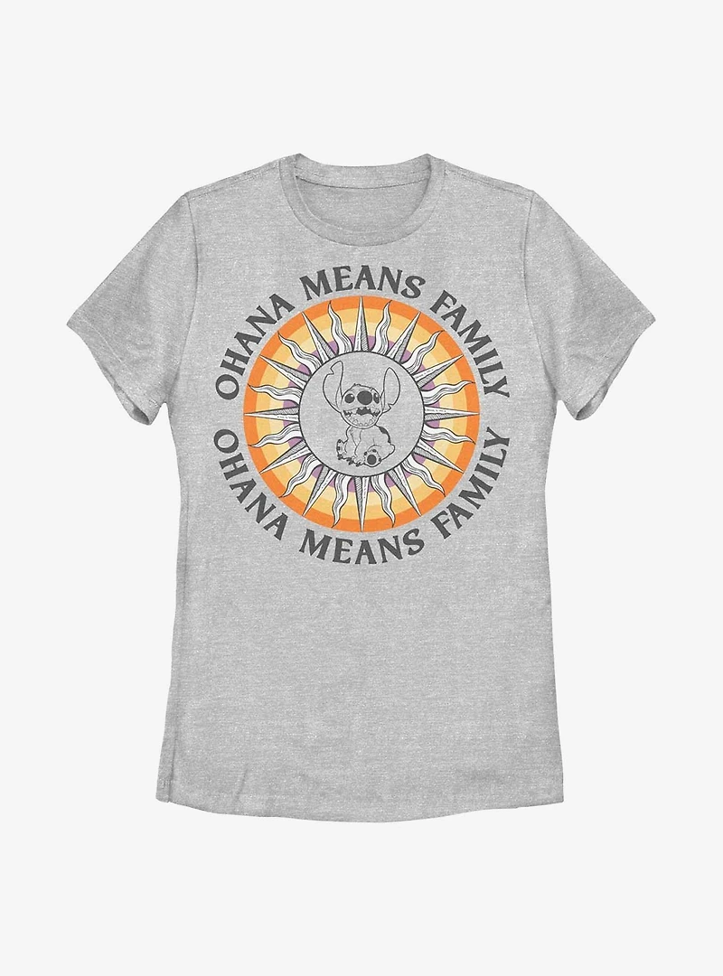Disney Lilo & Stitch Ohana Sun Womens T-Shirt