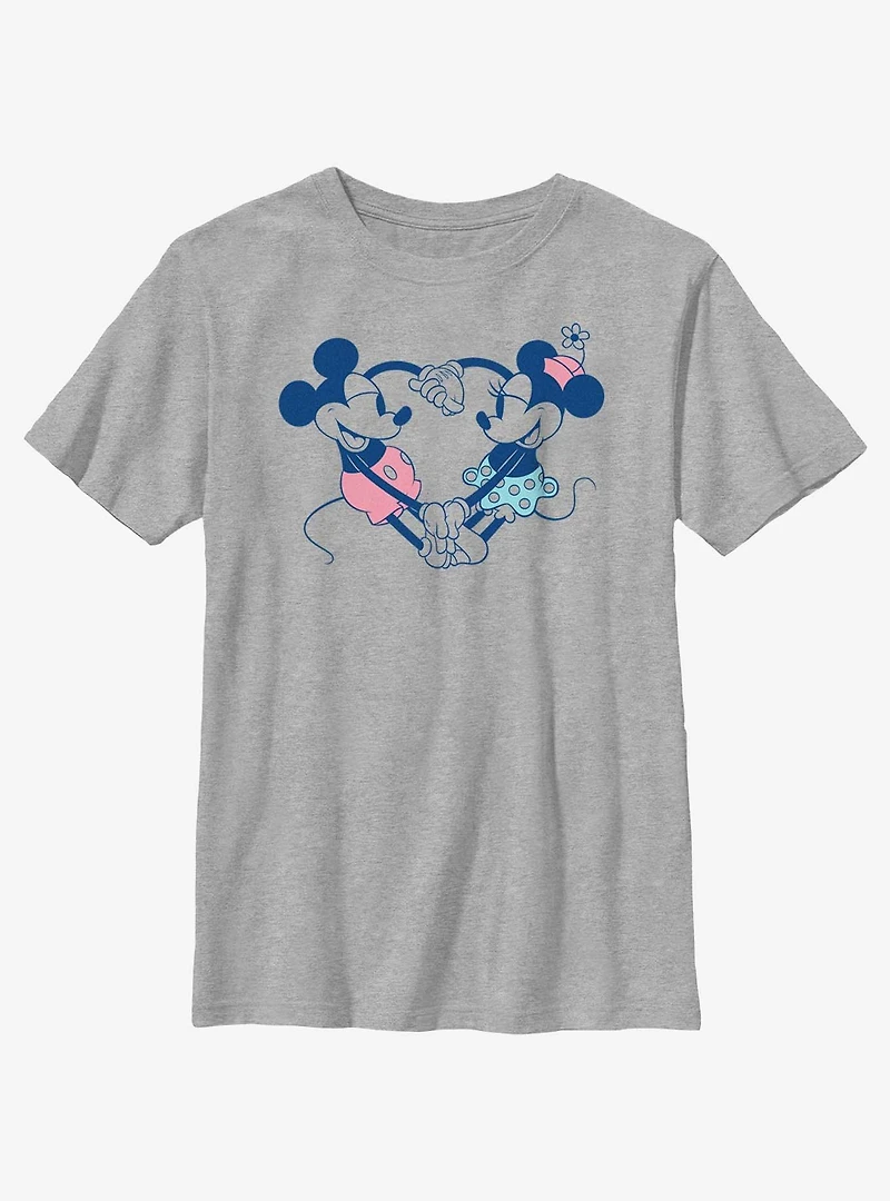 Disney Mickey Mouse Heart Pair Youth T-Shirt