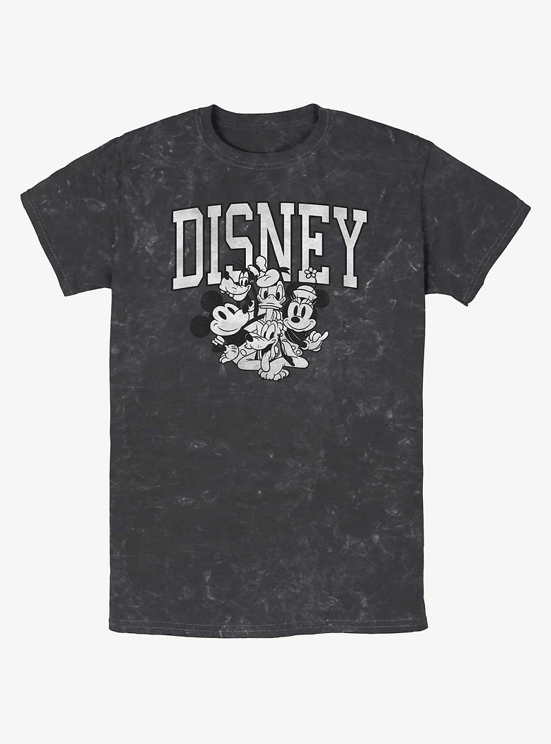 Disney Mickey Mouse Group Mineral Wash T-Shirt