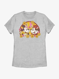 Disney Mickey Mouse & Minnie Spring Bloom Womens T-Shirt