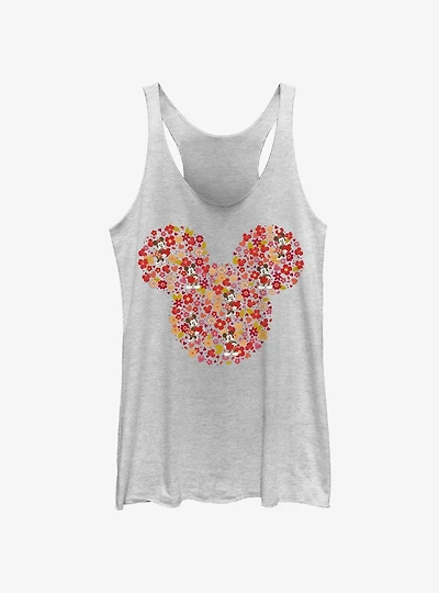 Disney Mickey Mouse Flowers Womens Tank Top