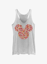 Disney Mickey Mouse Flowers Womens Tank Top