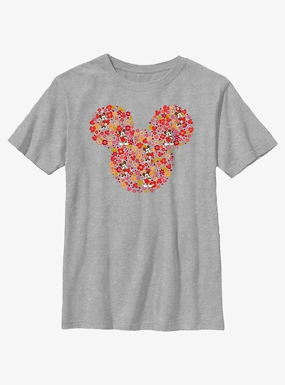 Disney Mickey Mouse Flowers Youth T-Shirt