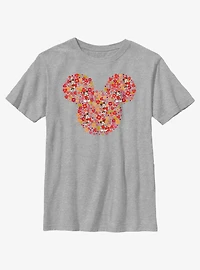Disney Mickey Mouse Flowers Youth T-Shirt