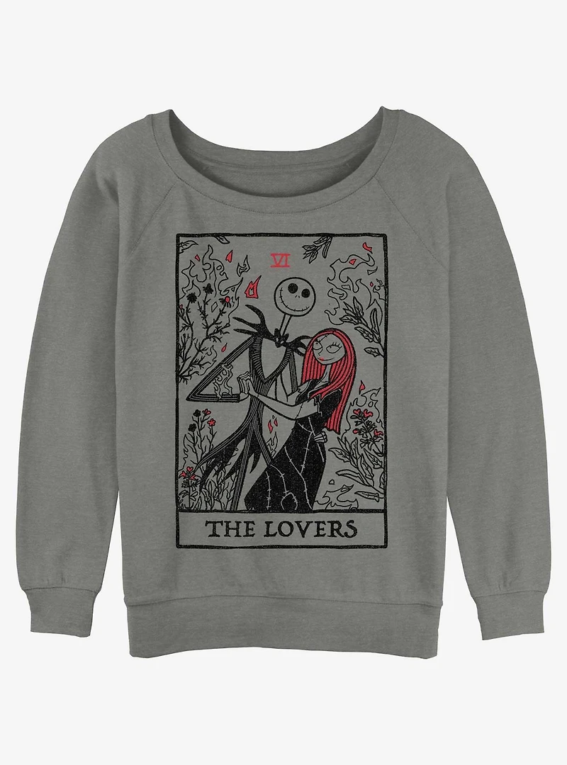 Disney The Nightmare Before Christmas Loving Death Womens Slouchy Sweatshirt