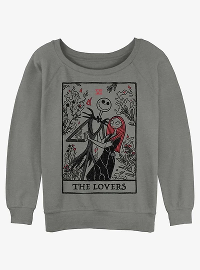 Disney The Nightmare Before Christmas Loving Death Womens Slouchy Sweatshirt