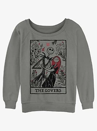 Disney The Nightmare Before Christmas Loving Death Womens Slouchy Sweatshirt