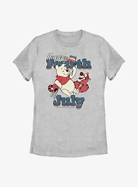Disney Winnie The Pooh Happy Fourth Of July Womens T-Shirt
