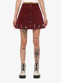 Thorn & Fable Mushroom Corduroy Skirt