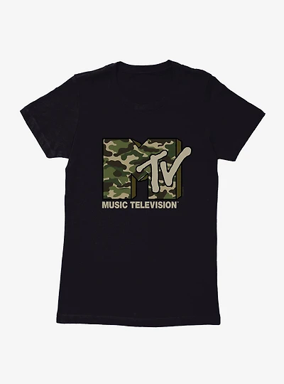 MTV Camo Logo Womens T-Shirt