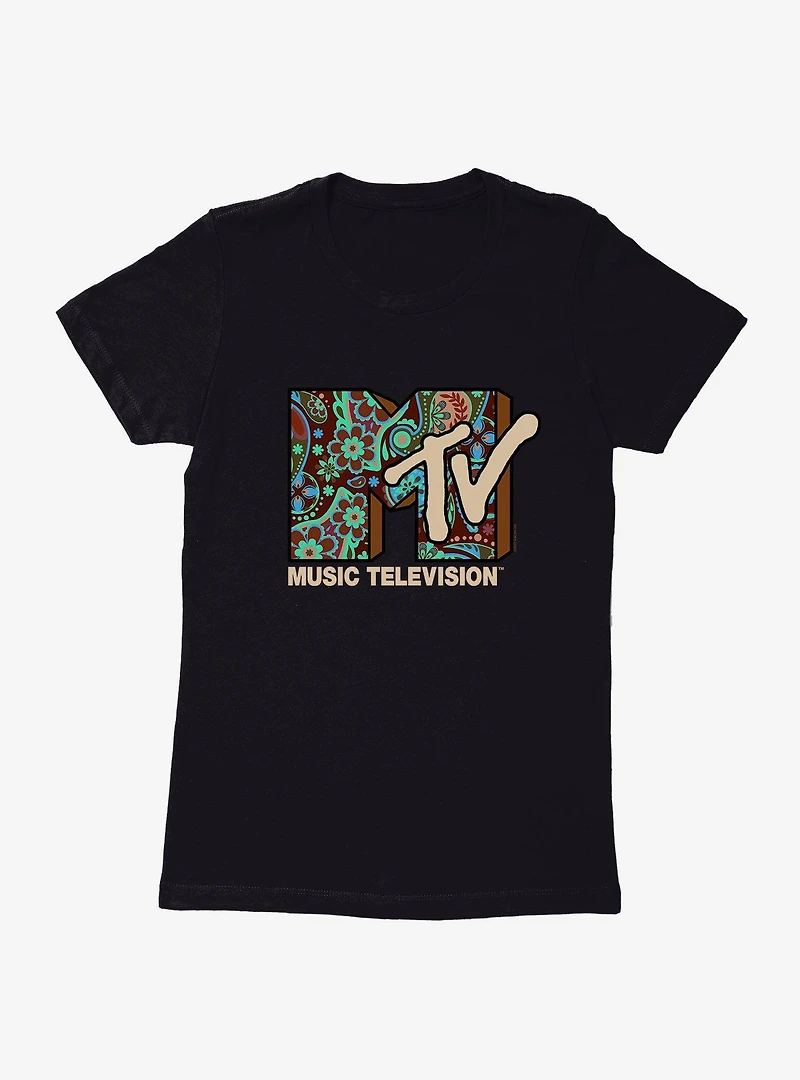 MTV Paisley Logo Womens T-Shirt