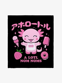 Axalotl A Lotl Nom Noms Throw Blanket