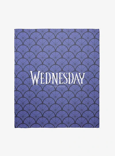 Wednesday Web Pattern Throw Blanket