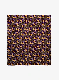 Wednesday Nevermore Academy Repeat Throw Blanket