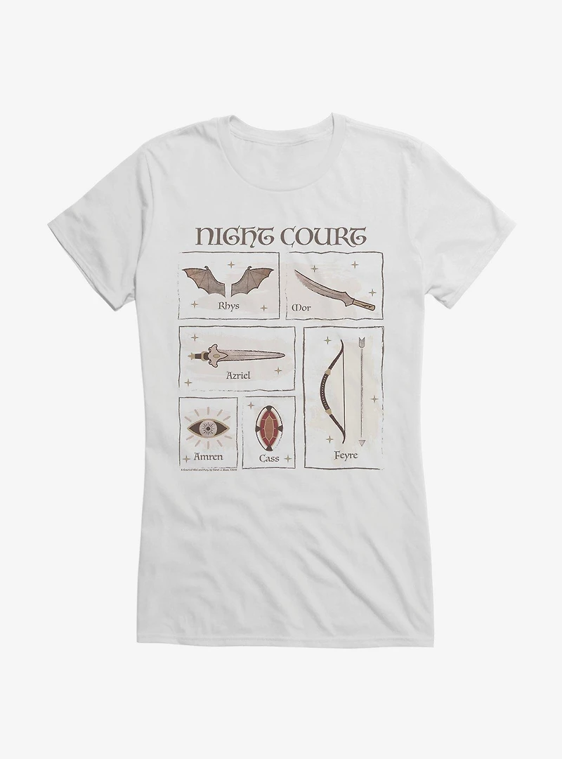 A Court Of Mist & Fury Night The Inner Circle Girls T-Shirt