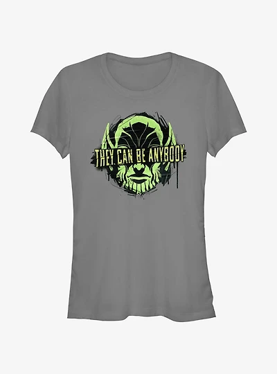 Marvel Secret Invasion Skrull They Can Be Anybody Girls T-Shirt