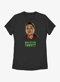 Marvel Secret Invasion Special Agent Sonya Falsworth Who Do You Trust Poster Womens T-Shirt