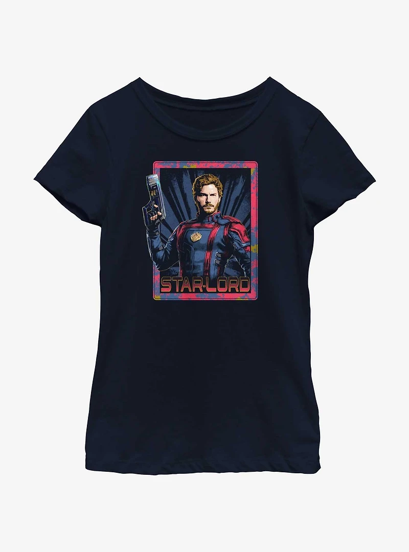 Marvel Guardians of the Galaxy Vol. 3 Peter Quill Star-Lord Youth Girls T-Shirt