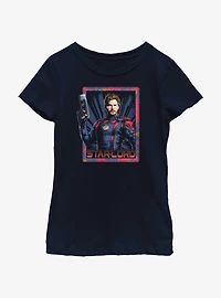 Marvel Guardians of the Galaxy Vol. 3 Peter Quill Star-Lord Youth Girls T-Shirt