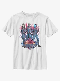 Marvel Guardians of the Galaxy Vol. 3 Mantis Drax & Nebula Youth T-Shirt BoxLunch Web Exclusive