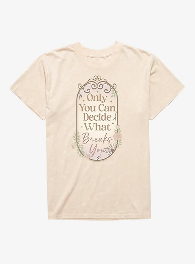 A Court Of Wings & Ruin Only You Decide What Breaks Mineral Wash T-Shirt